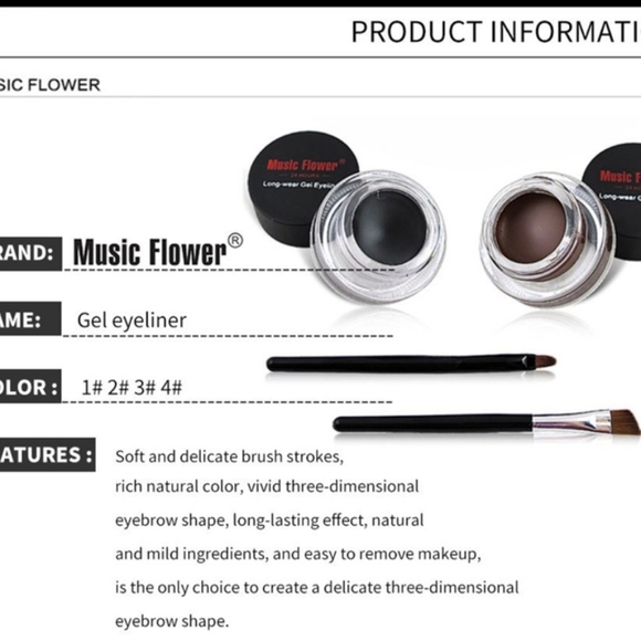 Music Flower BLUE Gel Eyeliner - Picture 5 of 6